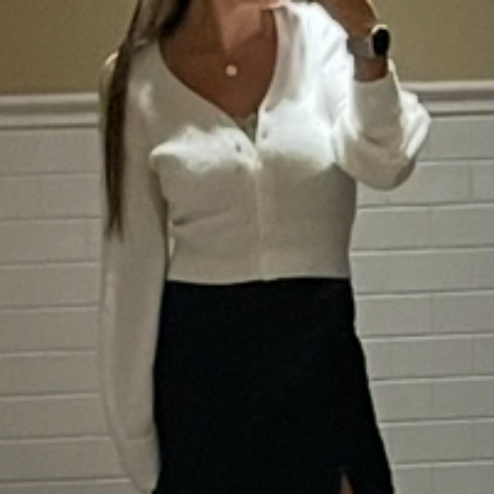 Abercrombie & Fitch White Sweater